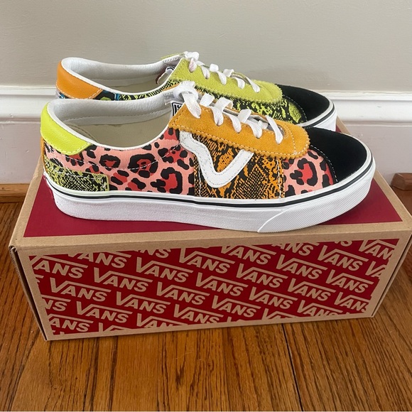 Vans Sport Patchwork Leopard Snake Multi with Box Men’s US 6.5 Women’s US 8 - Picture 3 of 9